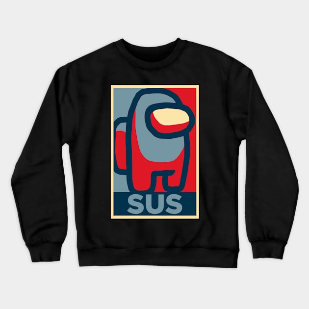 Totally SUS. Crewneck Sweatshirt by TEEVEETEES